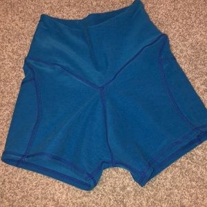 Blue gym shorts